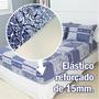 Imagem de Jogo de Lençol Casal 3 Peças Estampado COZZILAR - Malha 100% Algodão, Conforto Extra e Estilo Para Seu Quarto