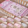 Imagem de Jogo De Lençol Completo Para Berço Kit 03 Peças Estampa Baby Para Meninas