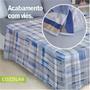 Imagem de Jogo de Lençol Queen 4 Peças Estampado COZZILAR - Malha 100% Algodão, Toque Delicado e Elegância para Seu Quarto