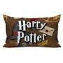 Imagem de Jogo de Lençol Queen Temático Harry Potter 02 Fronhas Estampada e 01 Lençol Liso Com Elástico