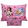 Imagem de Jogo De Lençol Simples Cama Solteiro Disney 2 Peças Infantil Minnie e Margarida