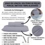 Imagem de Jogo de Lençol Solteiro 300 Fios 100% Algodão 02 Peças Lençol com Elástico e Fronha Cama Box