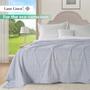 Imagem de Jogo de Lençol Twin Lane Linen - Azul com Bolinhas