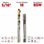 Imagem de Jogo de Macho Manual com Broca HSS 5/16 18F BSW DORMER