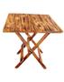 Imagem de jogo de mesa com 4 cadeiras dobraveis - Estilo Rústico - com efeito safari e com verniz