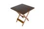 Imagem de jogo de mesa com 4 cadeiras dobráveis - Estilo Rustico - cor café