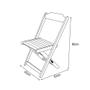 Imagem de Jogo de Mesa Compacta 35x70 com 2 Cadeiras Ideal para Varanda e Sacada - Mel 