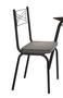 Imagem de Jogo de Mesa Lotus Preto 107cm com 4 Cadeiras 119 Preto/Platina - Artefamol