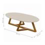 Imagem de Jogo de Mezanino Lateral com Mesa de Centro Juventus Off White Nature