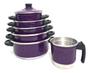 Imagem de Jogo de Panela 5 Pçs Roxo   Ferv   Kit Mantimentos Alumínio 5 Pçs Fazenda Roxo   Espátulas