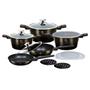 Imagem de Jogo de Panelas 13 pcs Primal Gloss Berlinger Haus Tripla Camada de Mármore Antiaderente Frigideiras Caçarolas Cozinha Chef 