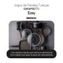 Jogo de Panelas Brinox Ceramic Life Easy 7 Peças Preto Imagem de Jogo de Panelas Brinox Ceramic Life Easy 7 Peças Preto