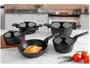 Jogo de Panelas Brinox Revestimento Cerâmico Preto 5 Peças Carbon Ceramic Life Imagem de Jogo de Panelas Brinox Revestimento Cerâmico Preto 5 Peças Carbon Ceramic Life