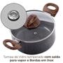 Imagem de Jogo de Panelas de Indução Com Panela de Pressão Ceramic Life Granito 6 Peças - Brinox
