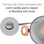 Imagem de Jogo de Panelas Revestimento Antiaderente Cerâmica 5 Peças Brinox Ceramic Life Gris Cinza