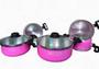 Jogo De Panelas Rosa C Tampa De Vidro Sublime Luxxo Rosa 5Pç - Grenada Imagem de Jogo De Panelas Rosa C Tampa De Vidro Sublime Luxxo Rosa 5Pç