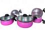 Jogo De Panelas Rosa C Tampa De Vidro Sublime Luxxo Rosa 5Pç - Grenada Imagem de Jogo De Panelas Rosa C Tampa De Vidro Sublime Luxxo Rosa 5Pç