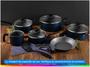 Imagem de Jogo de Panelas Tramontina Antiaderente  - de Alumínio Azul 7 Peças Ravena 1,6mm de Espessura