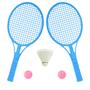 Imagem de Jogo de Peteca Badminton Kit com 2 Raquetes 2 Bola infantil