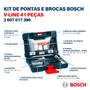 Imagem de Jogo De Pontas e Brocas Bosch V-Line Com 41 Peças e Maleta