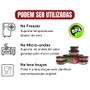 Imagem de Jogo De Potes  Mantimentos Marmitas Vasilhas Plásticas Para Freezer e Microondas Kit com 7 Peças