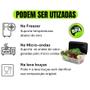 Imagem de Jogo De Potes Marmitas Fitness Vasilhas Plasticas Para Microondas Freezer Kit Com 12 Peças
