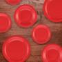 Imagem de Jogo de Prato Fundo Cerâmica Vermelho Oxford 23 cm 6 peças