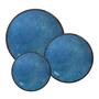 Imagem de Jogo De Pratos Fundo Cerâmica Kit 6pcs 25cm Egito Alleanza Azul