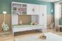 Imagem de Jogo de Quarto Chiara 3 Peças - Roupeiro 2 portas, Módulo Aéreo e Cama - Phoenix Baby Branco