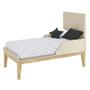 Imagem de Jogo de Quarto Classic Cômoda com Porta e Berço com Pés Madeira Natural - Reller Móveis