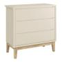 Imagem de Jogo de Quarto Classic Guarda Roupa 3 Portas e Cômoda 3 Gavetas com Pés Madeira Natural - Reller Móveis