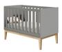 Imagem de Jogo de Quarto para Bebê Classic New Cinza Fosco com Natural - MoveisAqui