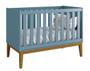 Imagem de Jogo de Quarto para Bebê Completo 2 Portas Classic New Azul Fosco com Madeira - Reller