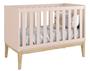 Imagem de Jogo de Quarto para Bebê Completo 2 Portas Classic New Rosa Fosco com Natural - Reller