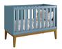 Imagem de Jogo de Quarto para Bebê Completo 3 Portas Classic New Azul Fosco com Madeira - Reller