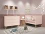 Imagem de Jogo de Quarto para Bebê Théo New Rosa Fosco com Natural - MoveisAqui