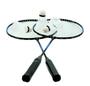 Imagem de Jogo De Raquete Badminton Kit Com 3 Petecas E 2 Raquetes - Art Sport