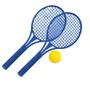 Imagem de Jogo de raquete infantil tênis de brinquedo com bolinha