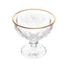 Imagem de Jogo de Sobremesa 12 Taças Vidro com Borda Fio Dourado Diamond Lyor 250ml