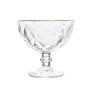 Imagem de Jogo de Sobremesa 12 Taças Vidro com Borda Fio Dourado Diamond Lyor 250ml
