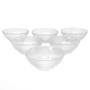 Imagem de Jogo de Sobremesa 6 Tigelas Multiuso Vidro Kit Bowl Cumbuca Vasilhas Saladeira Sopeira Pote Sorvete Doces 13cm