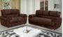 Imagem de Jogo de sofá 2 e 3 lugares 7025 tecido suede aveludado marrom-bonequinha móveis