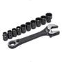 Imagem de Jogo De Soquete Vortex X6 Com 11 Peças 10MM A 19MM Com Chave 8" ST09000 Sata