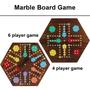 Imagem de Jogo de tabuleiro Medikaison Wahoo Marble Extra Large 60cm 4-6 jogadores