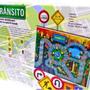 Imagem de Jogo De Tabuleiro Trânsito Educativo Pistas Placas Cones