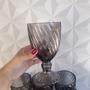 Imagem de Jogo de taça de vidro preto 300ml com 6 peças - taças pretas para cozinha água suco ou vinho