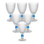 Imagem de Jogo de Taças de Vidro Bico de Abacaxi Transparente Luxo - Casambiente