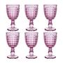 Imagem de Jogo de taças em vidro L'Hermitage Chevalier 330ml 6 peças roxa
