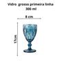 Imagem de Jogo De Taças Vidro Primeira Linha Copos Para Vinho Agua Varias Cores Linha Diamond