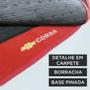 Imagem de Jogo de Tapete Automotivo Borracha Pvc para Corsa 2002 a 2012 Preto com Detalhe Vermelho 3 Peças